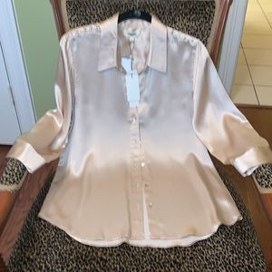 L'AGENCE  Dani Silk Blouse - size Large